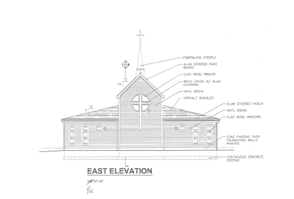Building - East elevation