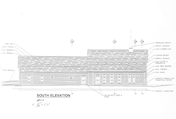 Building - South elevation