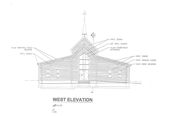 Building - West elevation